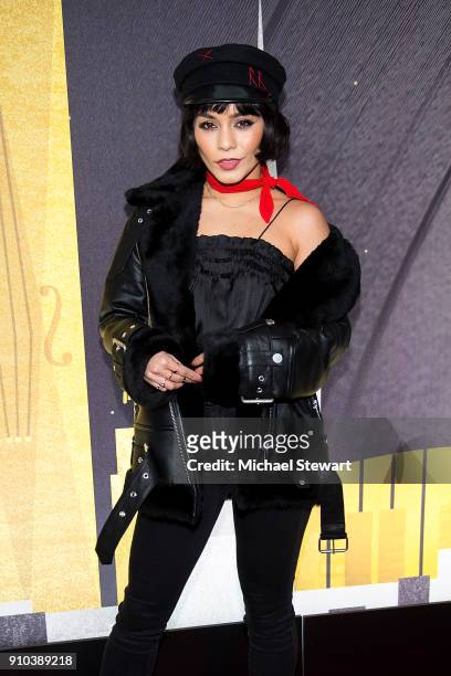 Vanessa Hudgens attends the 2018 Delta Air Lines Grammy weekend celebration at The Bowery Hotel on January 25, 2018 in New York City.