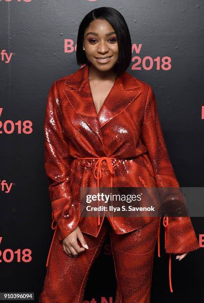 Artist Normani Kordei attends "Spotify's Best New Artist Party" at Skylight Clarkson on January 25, 2018 in New York City.