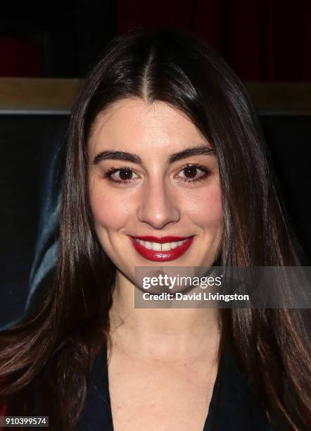 Actress Dominik Garcia-Lorido attends the premiere of Parade Deck Films' "Desolation" at Ahrya Fine Arts Theater on January 25, 2018 in Beverly...