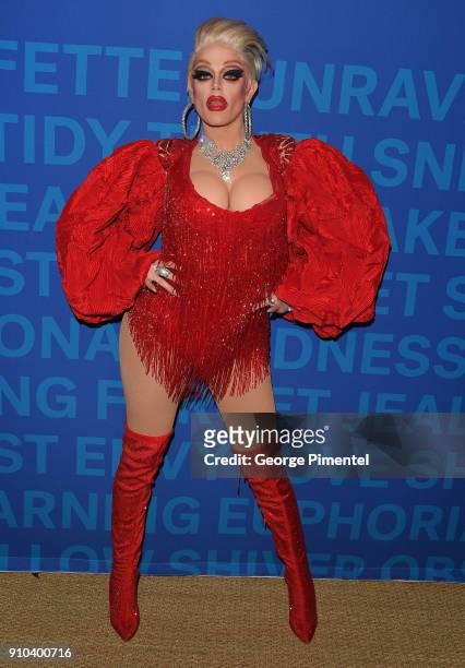 Performer Morgan McMichaels attends the "RuPaul's Drag Race" Viewing Party during the 2018 Sundance Film Festival at The Claim Jumper on January 25,...