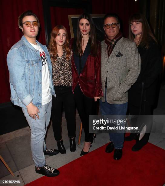 Andres Garcia, actresses/sisters Daniella Garcia-Lorido and Dominik Garcia-Lorido, father/actor Andy Garcia and mother Marivi Lorido Garcia attend...