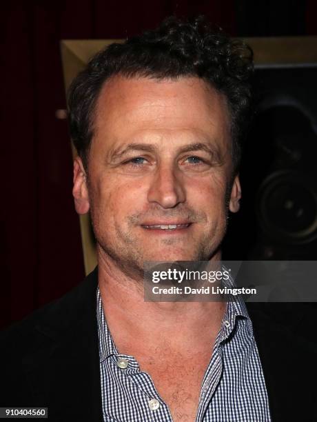 Director David Moscow attends the premiere of Parade Deck Films' "Desolation" at Ahrya Fine Arts Theater on January 25, 2018 in Beverly Hills,...