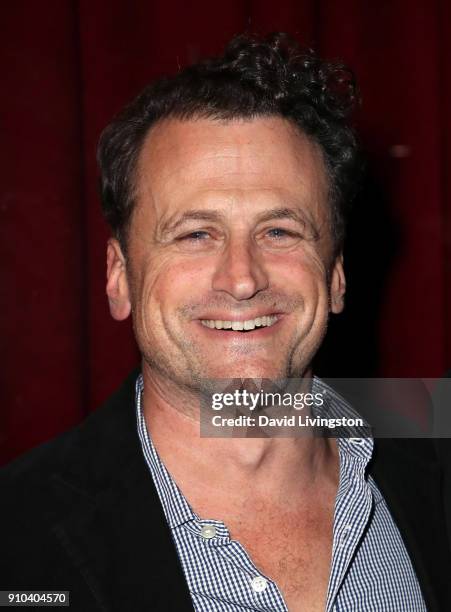 Director David Moscow attends the premiere of Parade Deck Films' "Desolation" at Ahrya Fine Arts Theater on January 25, 2018 in Beverly Hills,...