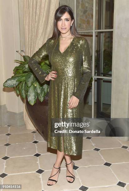 Mandana Dayani attends Learning Lab Ventures Gala in Partnership with NET-A-PORTER on January 25, 2018 in Beverly Hills, California.