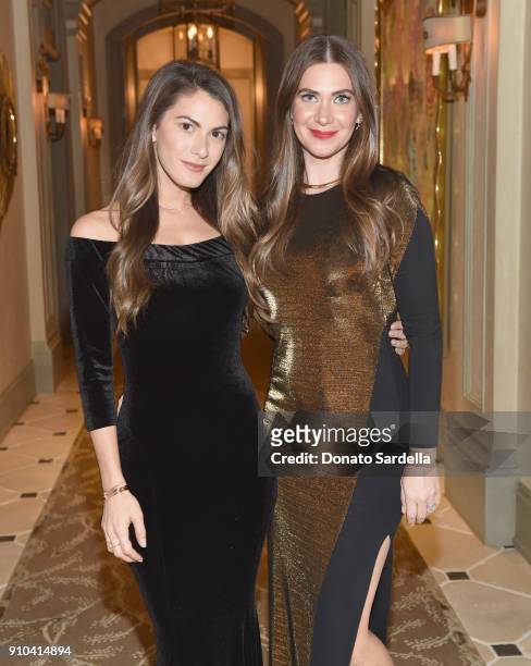 Lauren Gores Ireland and Rochelle Gores Fredston attend Learning Lab Ventures Gala in Partnership with NET-A-PORTER on January 25, 2018 in Beverly...