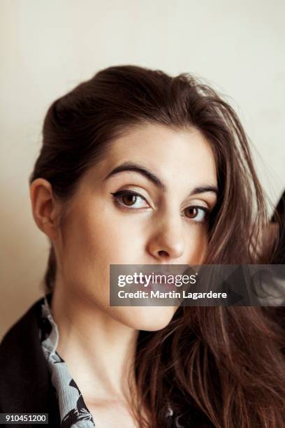 Actress Claire Chust is photographed for Self Assignment on January, 2018 in Paris, France.