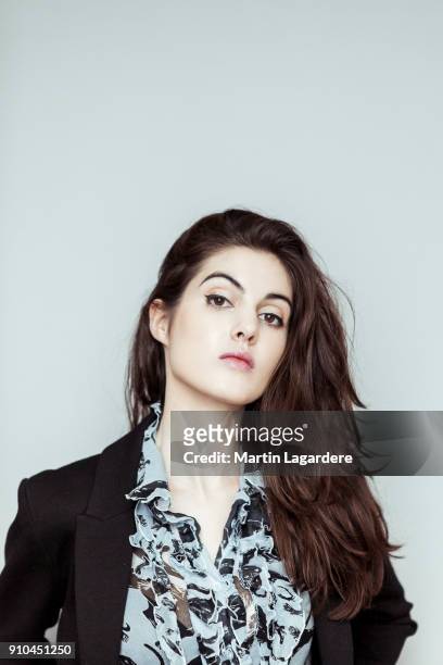 Actress Claire Chust is photographed for Self Assignment on January, 2018 in Paris, France.