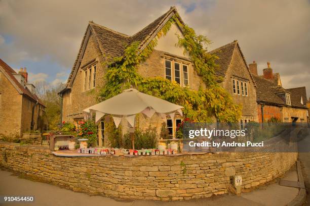 lacock, wiltshire, united kingdom - lacock stock pictures, royalty-free photos & images