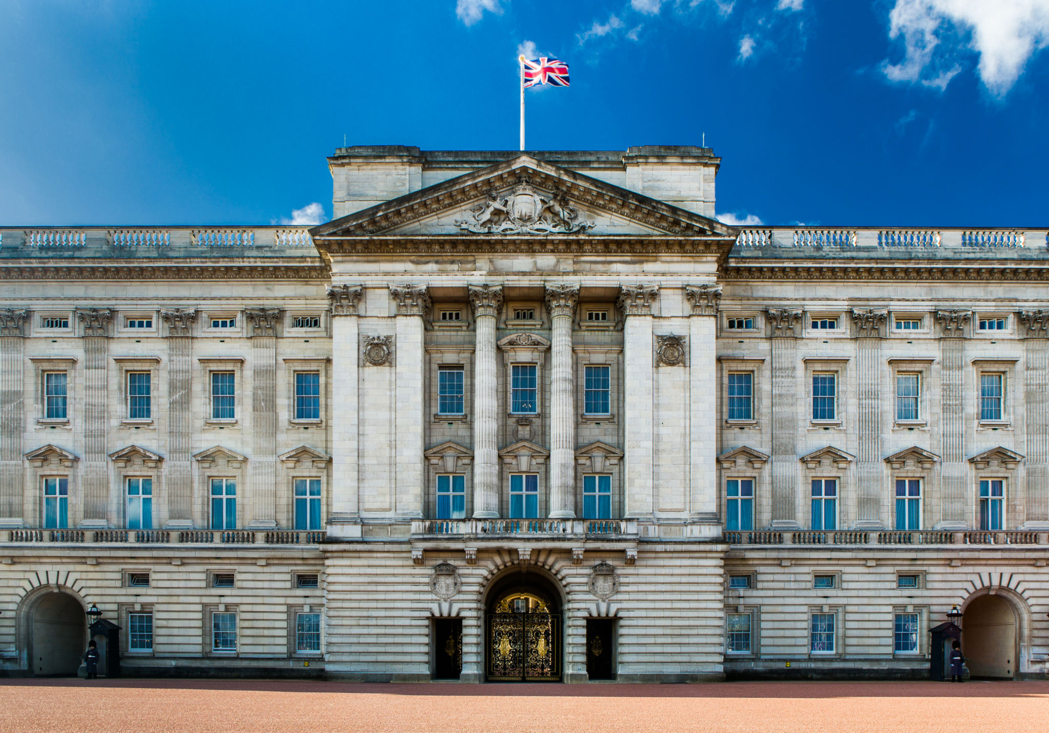 Buckingham Palace Facade. Buckingham Palace Facade.