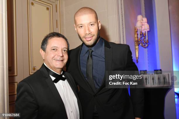 Edouard Nahum and Xavier Delarue attend the 41st "The Best" Award Ceremony in Paris - Paris Fashion Week - Haute Couture Spring Summer 2018 at Hotel...