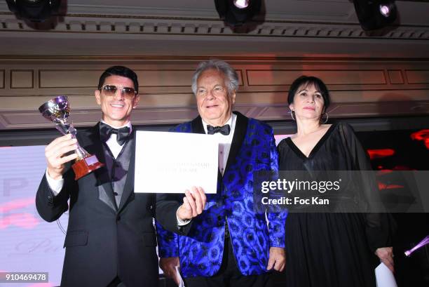 Best awarded 2018 Said Taghmaoui, Massimo Gargia and Louisa Morin attend the 41st "The Best" Award Ceremony in Paris - Paris Fashion Week - Haute...