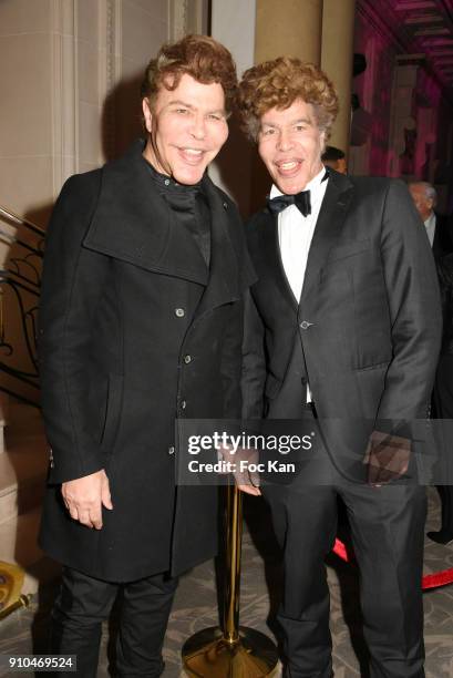 Grichka Bogdanoff and Igor Bogdanoff attend the 41st "The Best" Award Ceremony in Paris - Paris Fashion Week - Haute Couture Spring Summer 2018 at...