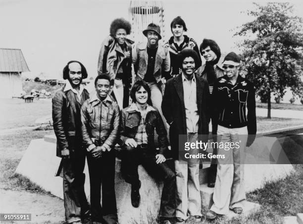 American R&B and disco group KC and the Sunshine Band, 1976.