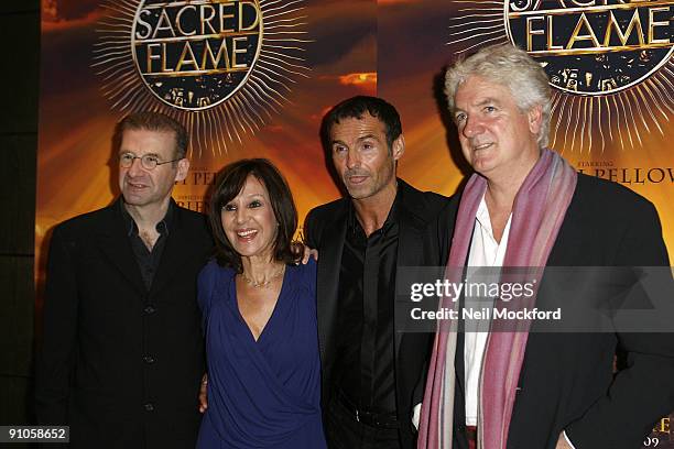 Arlene Phillips and Marti Pellow attend a photocall to launch 'Sacred Flame' show, which Phillip is choreographing and directing at O2 Arena on...