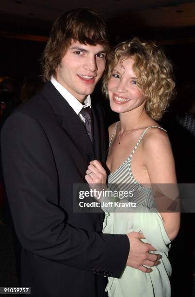 Ashton Kutcher and Ashley Scott