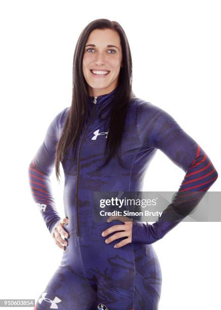 Winter Games Preview: Portrait of Annie O'Shea posing during Team USA Media Summit photo shoot at Grand Summit Hotel. Park City, UT 9/24/2017 CREDIT:...
