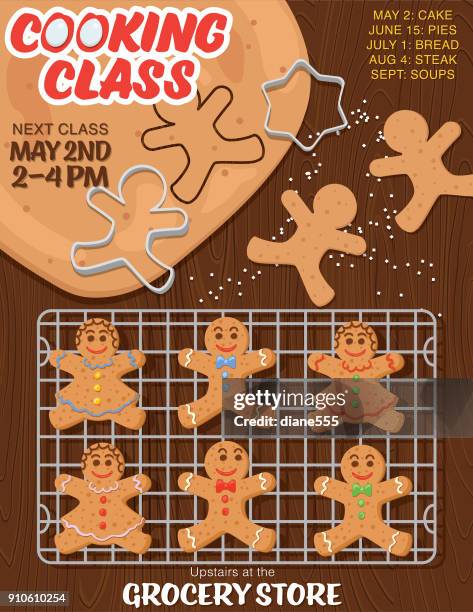 cooking and baking from above - baking flat lay stock illustrations
