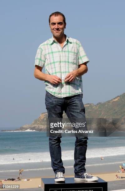 Actor James Nesbitt attends "Five minutes of heaven" photocall at the Kursaal Palace during the 57th San Sebastian International Film Festival on...