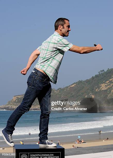 Actor James Nesbitt attends "Five minutes of heaven" photocall at the Kursaal Palace during the 57th San Sebastian International Film Festival on...