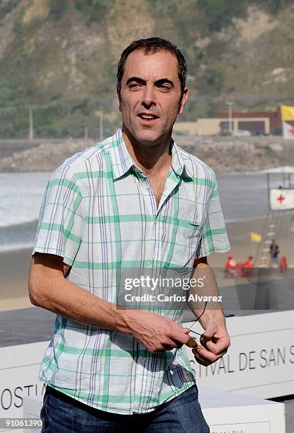 Actor James Nesbitt attends "Five minutes of heaven" photocall at the Kursaal Palace during the 57th San Sebastian International Film Festival on...