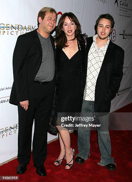 Keith Levenson, musical director, Mackenzie Phillips and son Shane