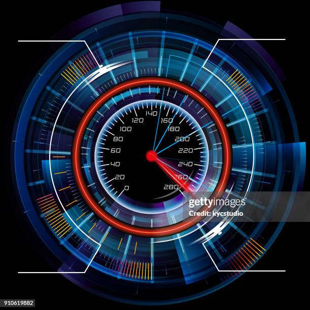 Blue Speedometer Vector Blue Speedometer Photos and Premium High Res Pictures - Getty Images