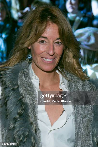 Monica Martin Luque attends the front row of Devota & Lomba show during Mercedes Benz Fashion Week Madrid Autumn / Winter 2018 at Ifema on January...