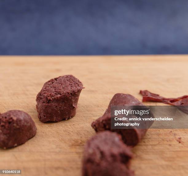 blood sausage. - black pudding stock pictures, royalty-free photos & images