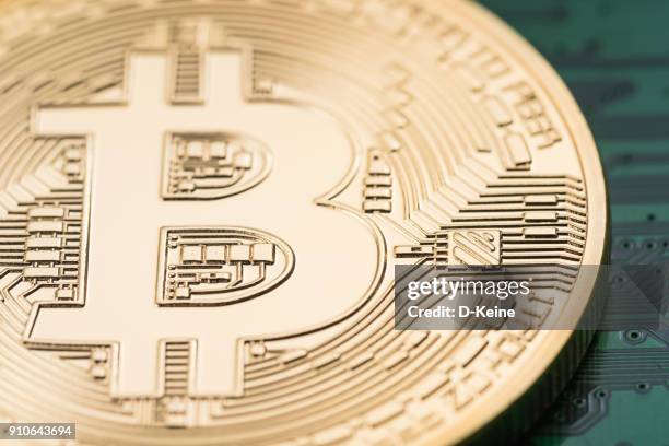 bitcoin - ico stock pictures, royalty-free photos & images