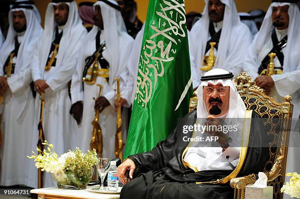 Saudi King Abdullah attends the inauguration of the King Abdullah University of Science and Technology in Thuwal, 80 kilometrs north of Jeddah, on...