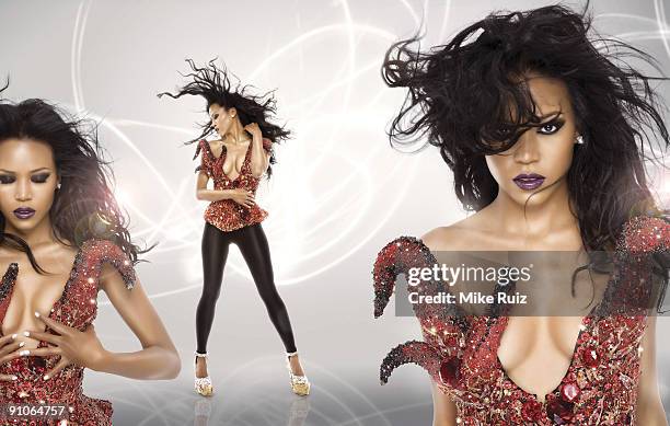 Singer Amerie is photographed for YRB Magazine on July 20, 2009 in New York City.