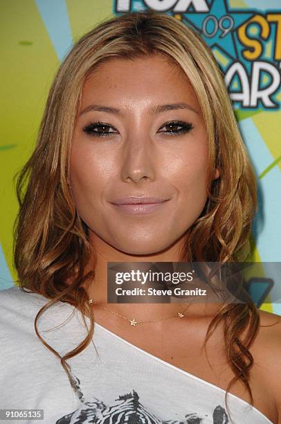 Dichen Lachman arrives at the 2009 TCA Summer Tour's Fox All-Star Party at The Langham Resort on August 6, 2009 in Pasadena, California.