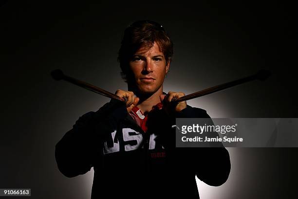 Cross country skier Kris Freeman poses for a portrait during Day Three of the 2010 U.S. Olympic Team Media Summit at the Palmer House Hilton on...
