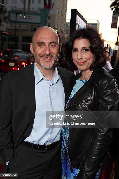 Warner's Jeff Robinov and Warner's Sue Kroll at the U.S. Premiere of Warner Bros. Pictures' "The Invention of Lying" on September 21, 2009 at...