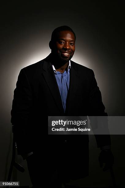 Paralympic Alpine Skier Ralph Green poses for a portrait during Day Three of the 2010 U.S. Olympic Team Media Summit at the Palmer House Hilton on...