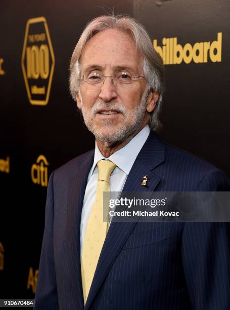 Recording Academy President/CEO Neil Portnow attends the 2018 Billboard Power 100 celebration at Nobu 57 on January 25, 2018 in New York City.
