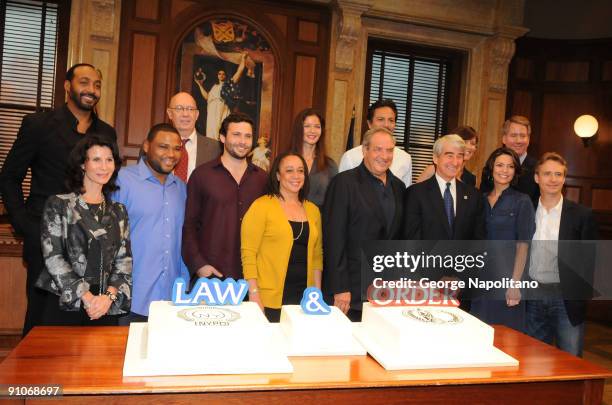 Katherine Oliver, Jesse L. Martin, Anthony Anderson, Dann Florek, S. Epatha Merkerson Jeremy Sisto , Jill Hennessy Dick Wolf, Benjamin Bratt, Sam...