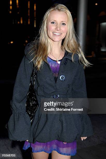 Carley Stenson of Hollyoaks attends the UGG Australia store launch party at UGG on September 23, 2009 in Manchester, England.