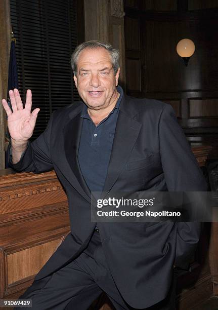 Producer Dick Wolf attends the ''Law & Order'' 20th Season kickoff celebration at the Law & Order Studio At Chelsea Piers on September 23, 2009 in...
