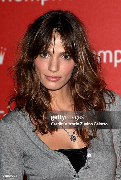 Gaia Bermani Amaral attends the Triumph Inspiration Awards 2009 as part of Milan Womenswear Fashion Week Spring/Summer 2010 at the Triennale di...