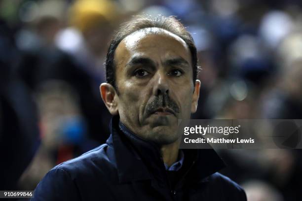 Jos Luhukay, Manager of Sheffield Wednesday during The Emirates FA Cup Fourth Round match between Sheffield Wednesday and Reading on January 26, 2018...