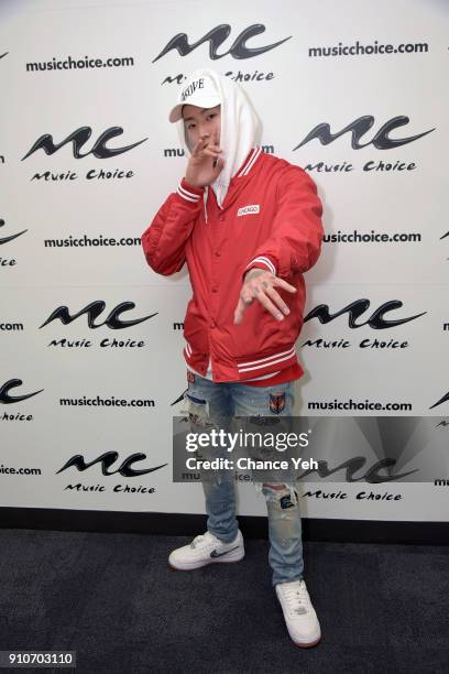 Jay Park visits Music Choice on January 26, 2018 in New York City.