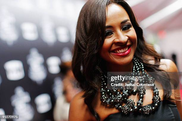 Host Janell Snowden attends the 2009 VH1 Hip Hop Honors at the Brooklyn Academy of Music on September 23, 2009 in the Brooklyn borough of New York...