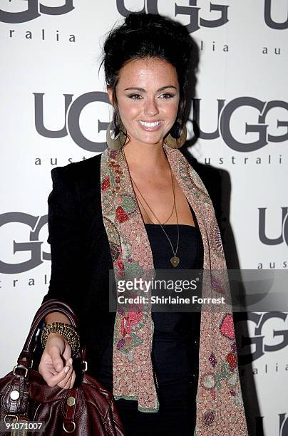 Jennifer Metcalfe of Hollyoaks attends the UGG Australia store launch party at UGG on September 23, 2009 in Manchester, England.
