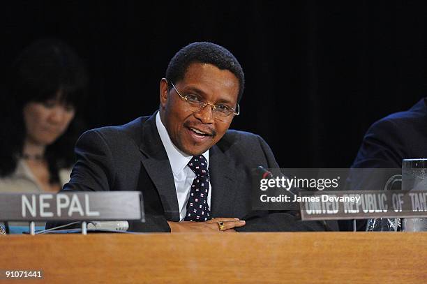 United Republic of Tanzania President Jakaya Kikwete attends the "Healthy Women, Healthy Children: Investing in Our Common Future" event at the UN...