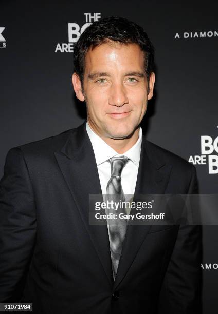 Actor Clive Owen attends "The Boys Are Back" premiere at Cinema 2 on September 23, 2009 in New York City.