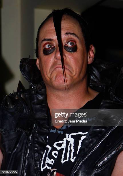 Dez Cadena of Rock band 'Misfits' during a press conference after their performance in the Hard Rock Live at the Yuppie's Sport Bar on September 23,...