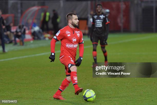 Frederic OF DFCO during the Ligue 1 match between Dijon FCO and Rennes at Stade Gaston Gerard on January 26, 2018 in Dijon, .