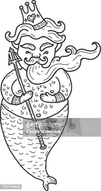 64 Poseidon Greek God High Res Illustrations - Getty Images