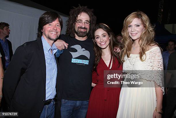 Director Ken Burns, musician Adam Duritz of Counting Crows, actress/singer Emmy Rossum, and singer Alison Krauss attend a National Parks celebration...